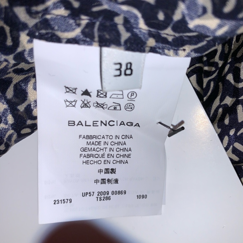 Balenciaga Size 38 Abstract Print String Tank Top - image 6